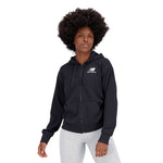 New Balance - Women's Essentials Stacked Logo Full Zip Hoodie (WJ31530 BK)