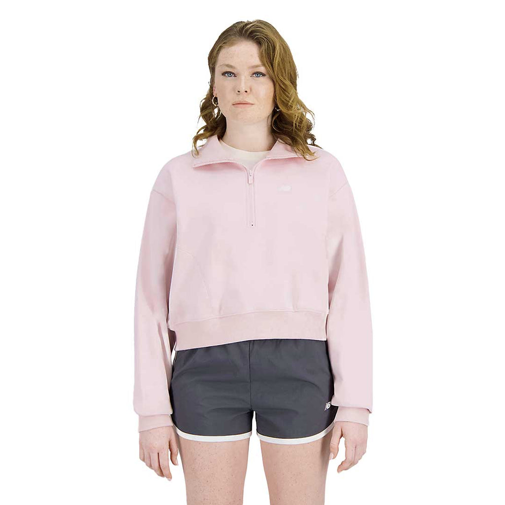 New Balance - Women's French Terry 1/4 Zip Sweater (WT31501 SOI)