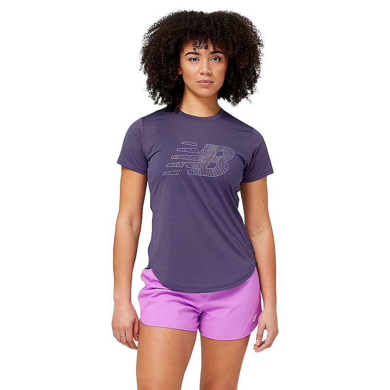 New Balance - T-shirt graphique Accelerate pour femmes (WT23224 DEY) 