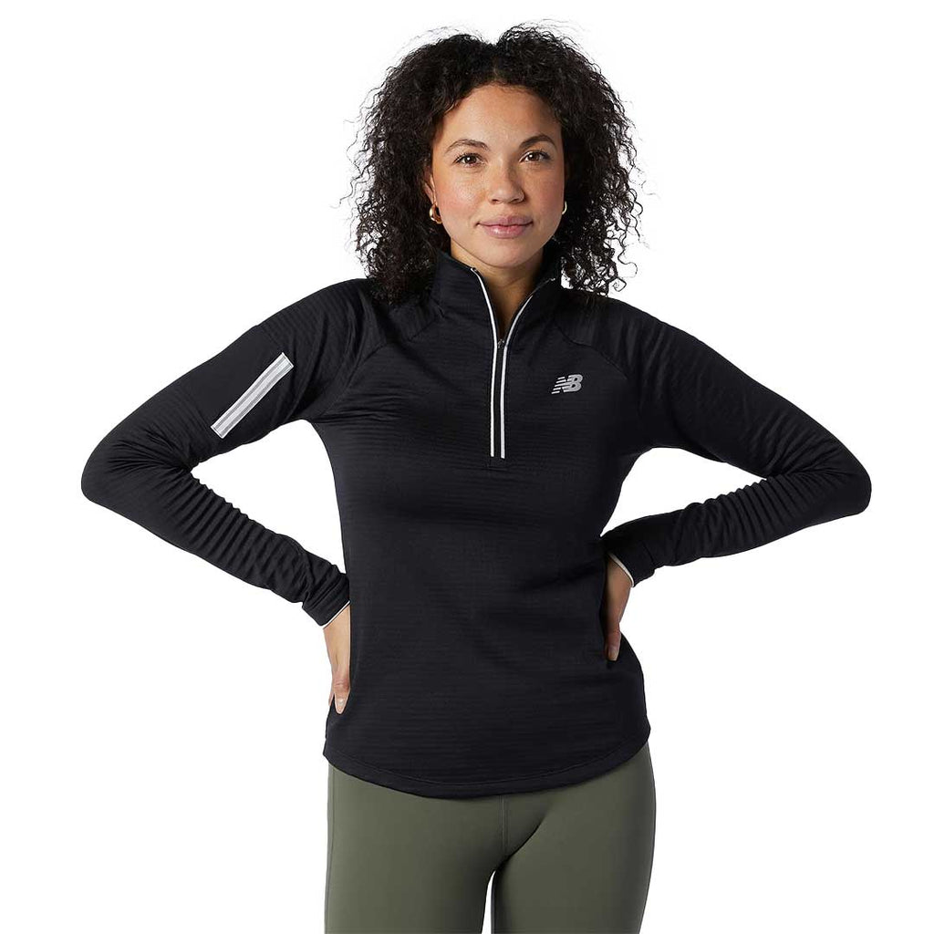 New Balance - Women's Heat Grid 1/2 Zip Top (WT13269 BK)