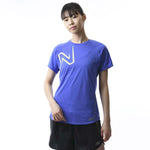 New Balance - T-shirt à manches courtes imprimé Impact Run pour femmes (WT21263 AH1) 