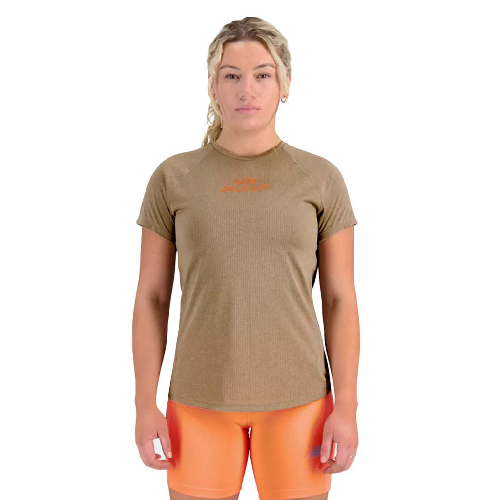 New Balance - Women's Impact Run Printed Short Sleeve T-Shirt (WT21263 MUH)