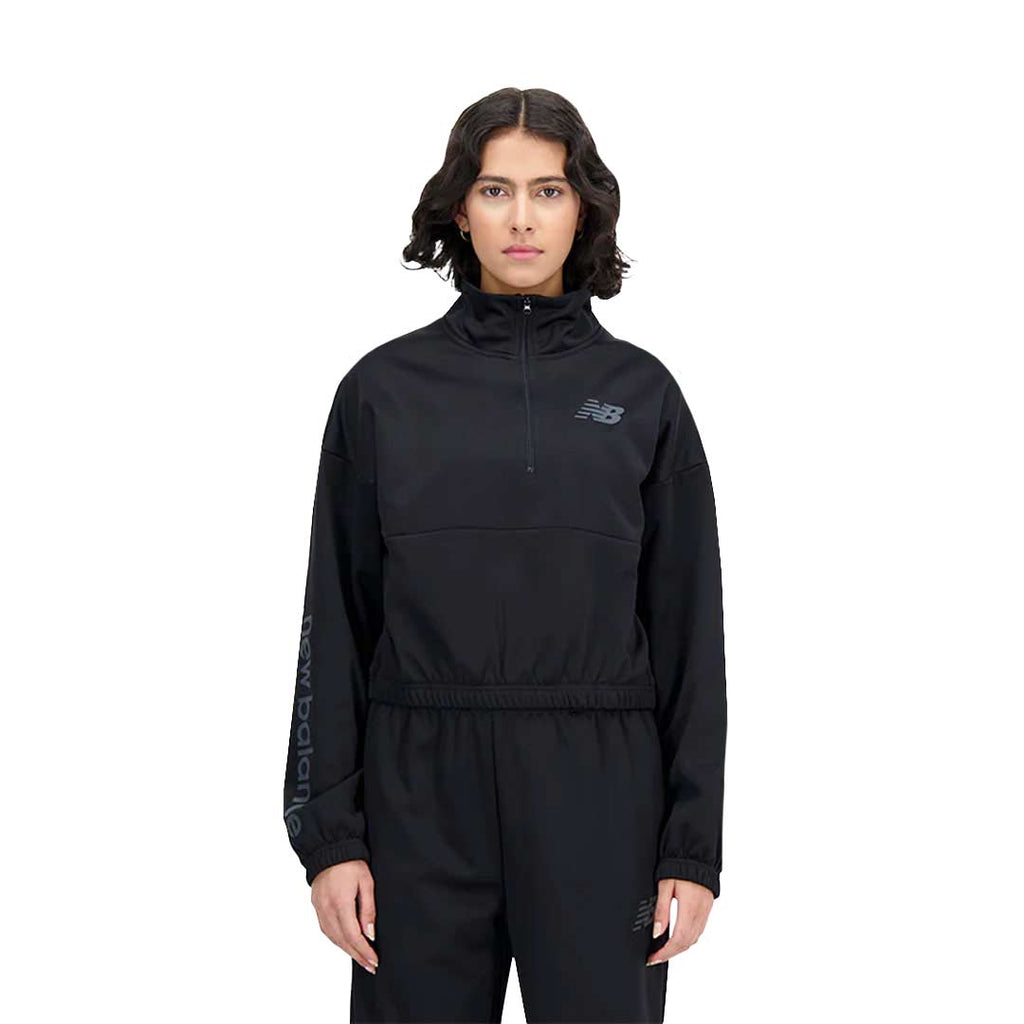 New Balance - Women's Relentless Performance 1/4 Zip Sweatshhirt (WT33187 BK)