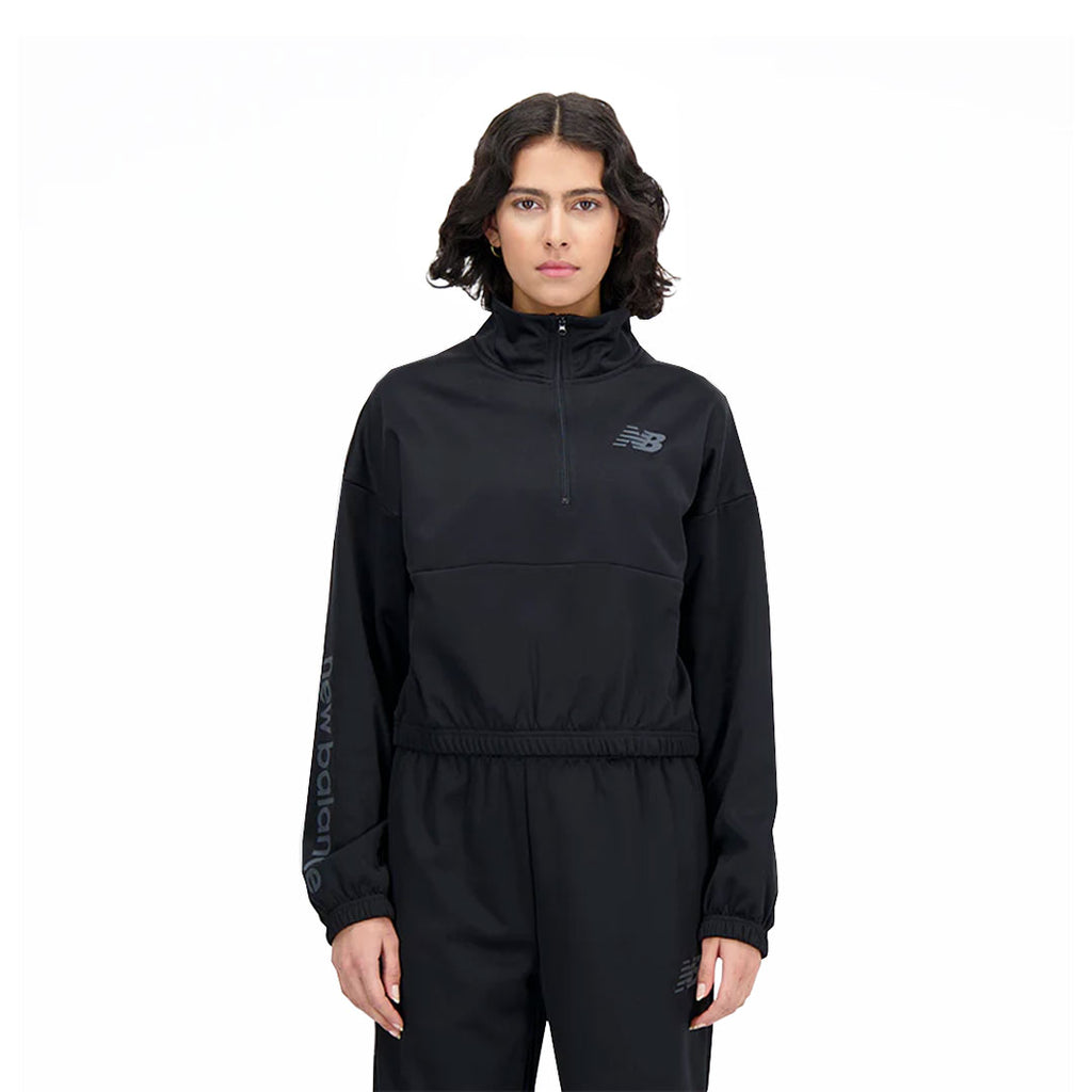 New Balance - Women's Relentless Performance 1/4 Zip Sweatshhirt (WT33187 BK)