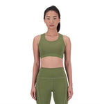 New Balance - Women's Sleek Medium Support Pocket Sports Bra (WB41046 DEK)