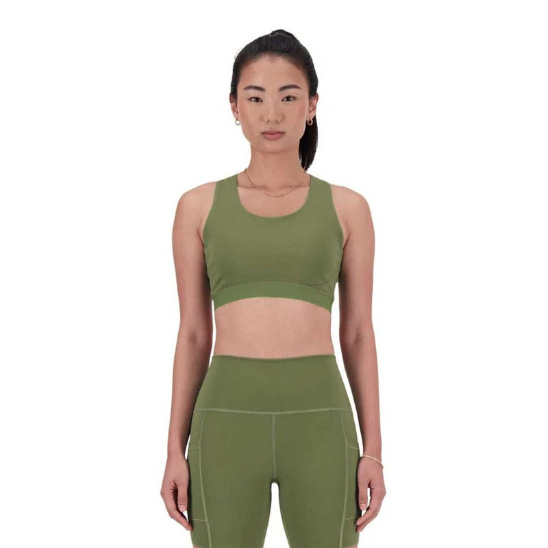 New Balance - Women's Sleek Medium Support Pocket Sports Bra (WB41046 DEK)