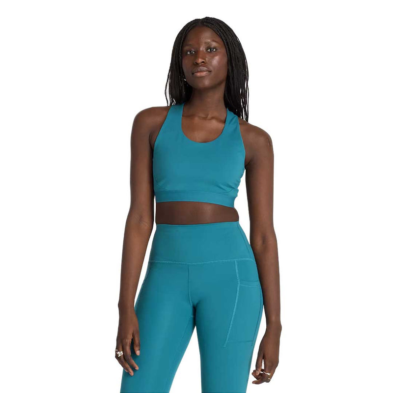 New Balance - Women's Sleek Medium Support Pocket Sports Bra (WB41046 TEI)