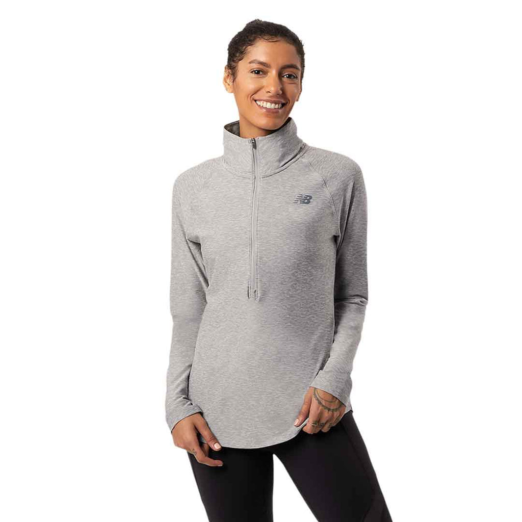 New Balance - Chandail Spacedye 1/2 zip pour femme (WT11467 AG) 