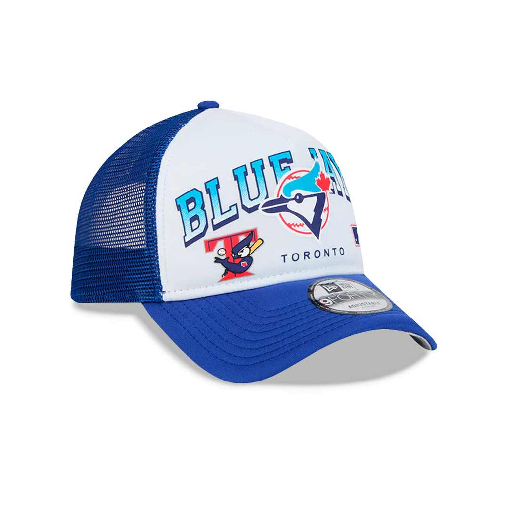 New Era - Toronto Blue Jays Retro Wordmark 9FORTY Trucker Adjustable Cap (60573577)