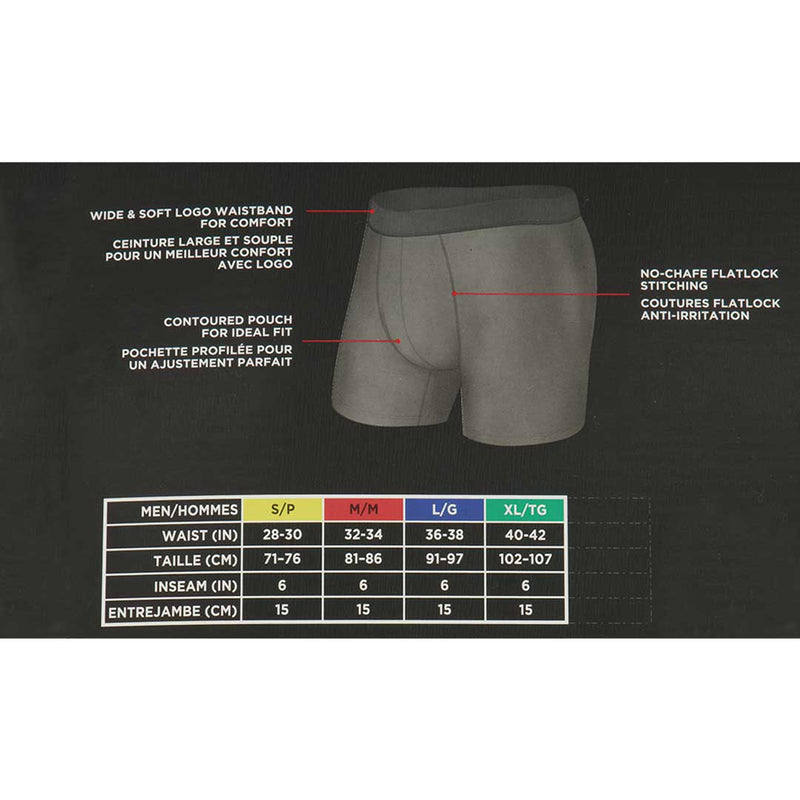 New Balance - Lot de 5 boxers performants pour hommes (NB5BOX-BLK) 