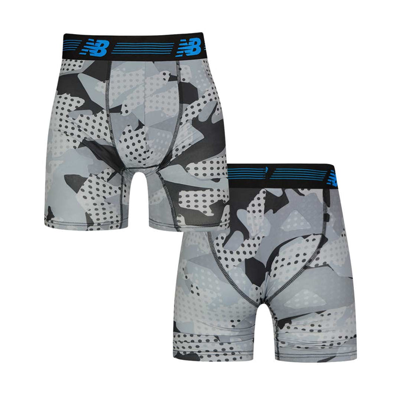 New Balance - Men's 9" Premium 2 Pack Boxer Brief (NB3019-2 053N)