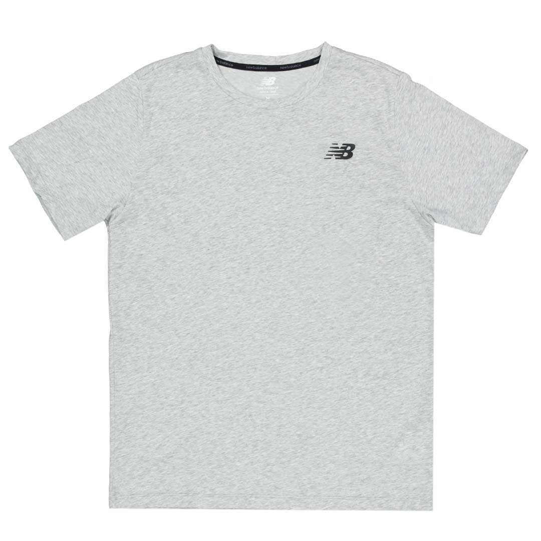 New Balance Heathertech Tee Men s M Athletic Grey