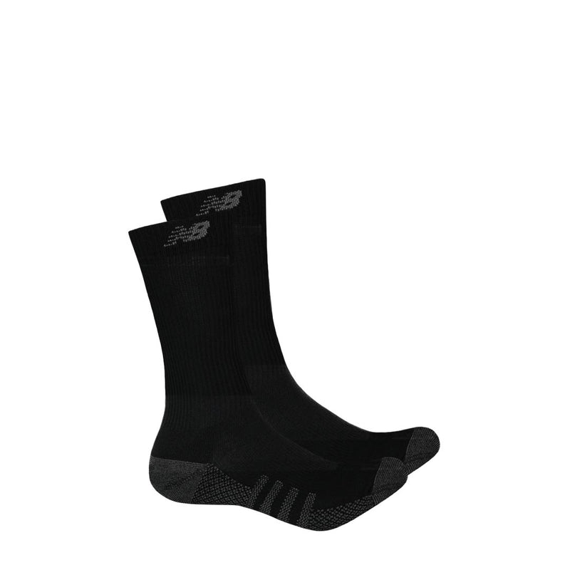 New Balance - Unisex Coolmax 2 Pack Crew Socks (LAS70562 BK)