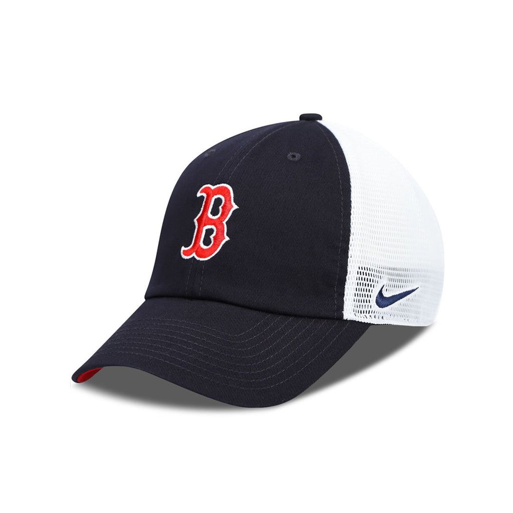 Men s Nike Navy White Boston Red Sox Heritage86 Lightweight Unstructured Adjustable Trucker Hat