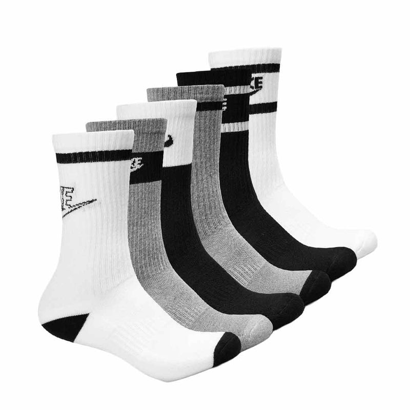 Nike - Kids' (Junior) 6 Pack Everyday Crew Socks (CK7302 901)