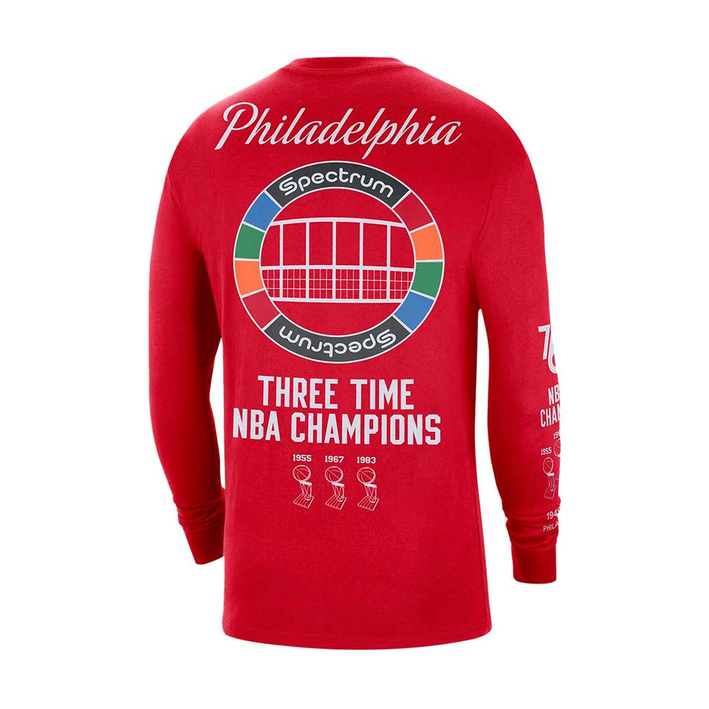 NBA - T-shirt à manches longues pour enfants (junior) des Philadelphia 76ers (HZ2B7HC34 76R) 