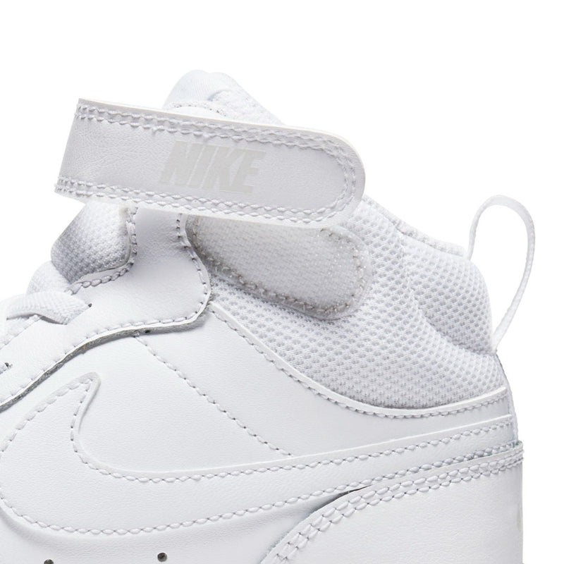 Nike - Kids' (Preschool) Court Borough Mid 2 Shoes (CD7783 100)