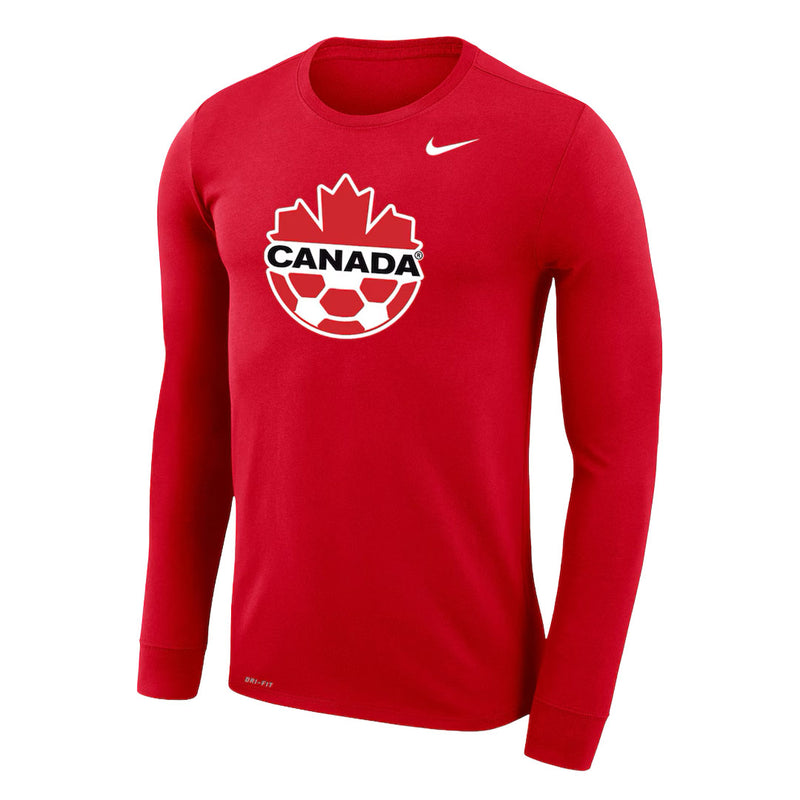 Nike - Men's Canada Soccer Dri-Fit Legend Long Sleeve T-Shirt (M22419 65N)