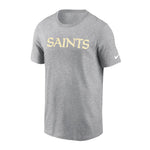 Nike - Men's New Orleans Saints Wordmark Short Sleeve Cotton T-Shirt (N199 06G 7W CX3)