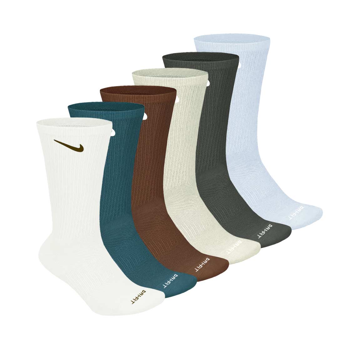 NIKE docking Foodie green× navy Nike - Unisex 6 Pack Everyday Plus Crew Socks (SX6897 970) – SVP