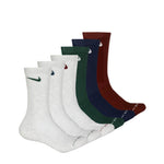 Nike - Unisex Everyday Elevated 6 Pack Crew Socks (HQ8021 907)