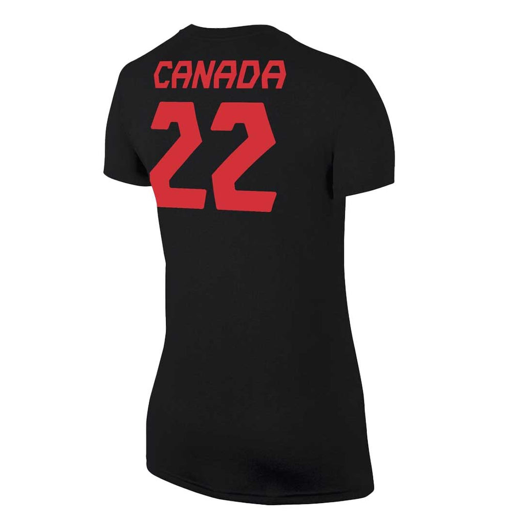 Nike - Women's Canada Soccer We Can Qualification Celebration Performance T-Shirt (W21549 BLK)
