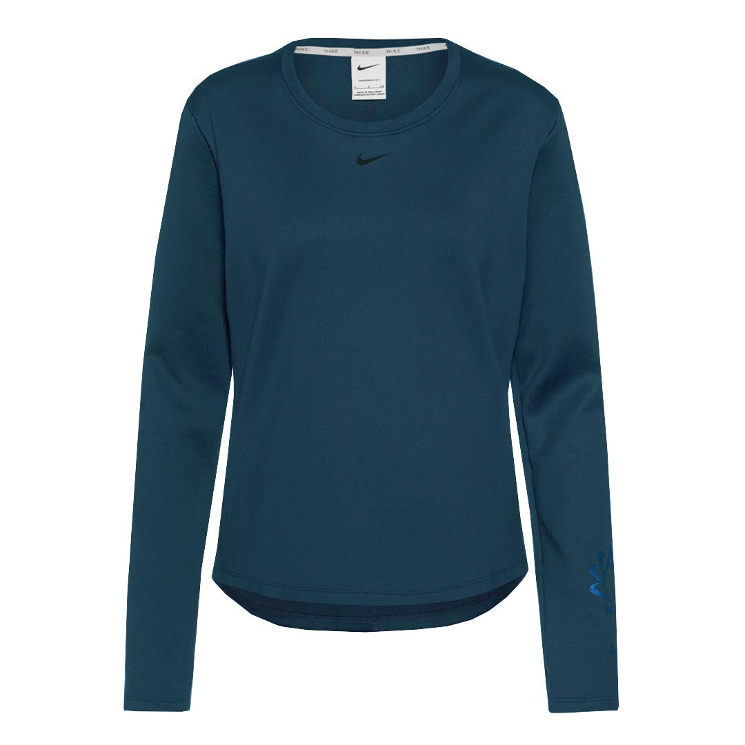 Nike Women's Therma-Fit One Graphic Long Sleeve Top (DQ6178 460