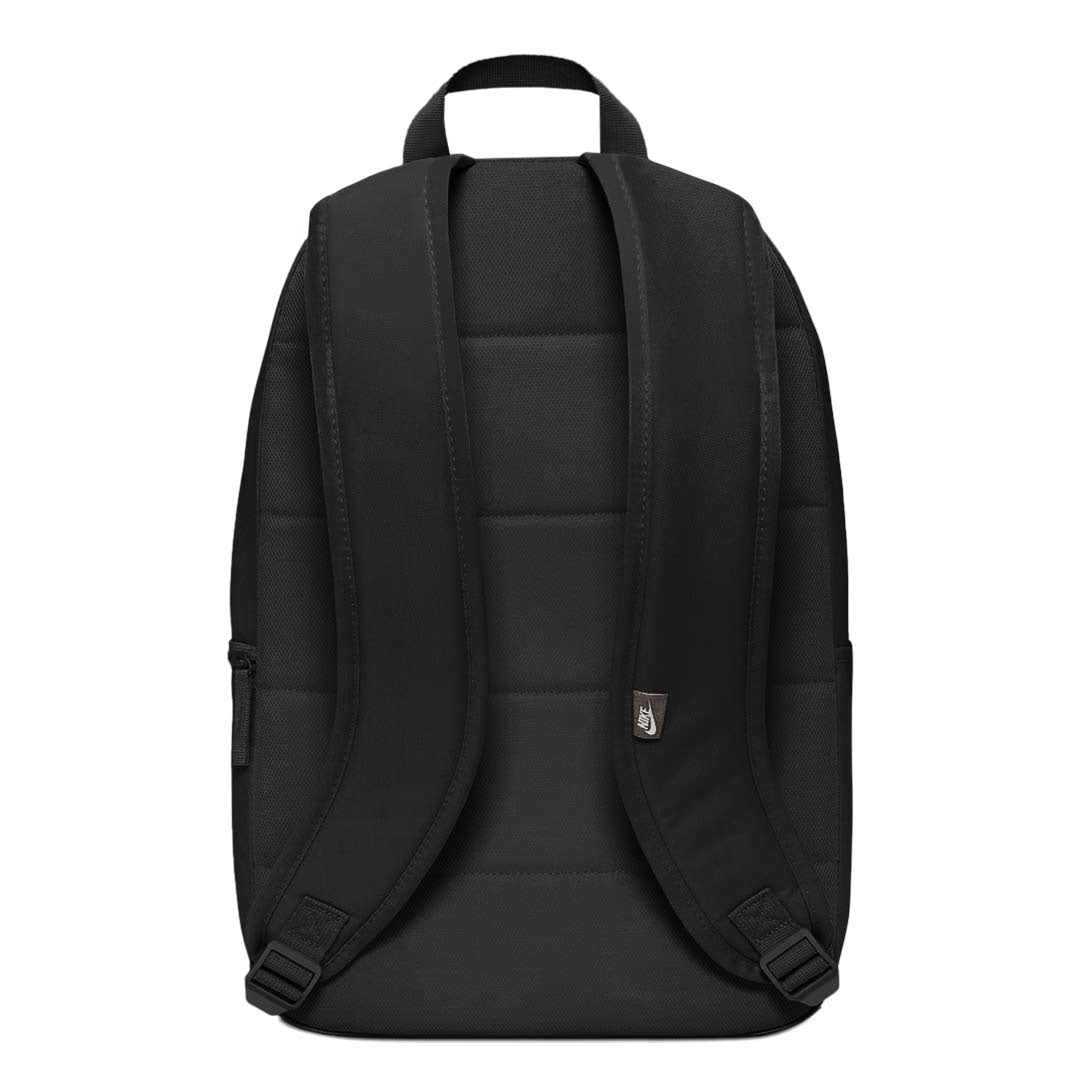 dc4244 nike heritage backpack Unisex (25L), Black/Black/White, MISC The spacious main compartment offers plenty of storage space to bring a jacket Nike Heritage Backpack Black And