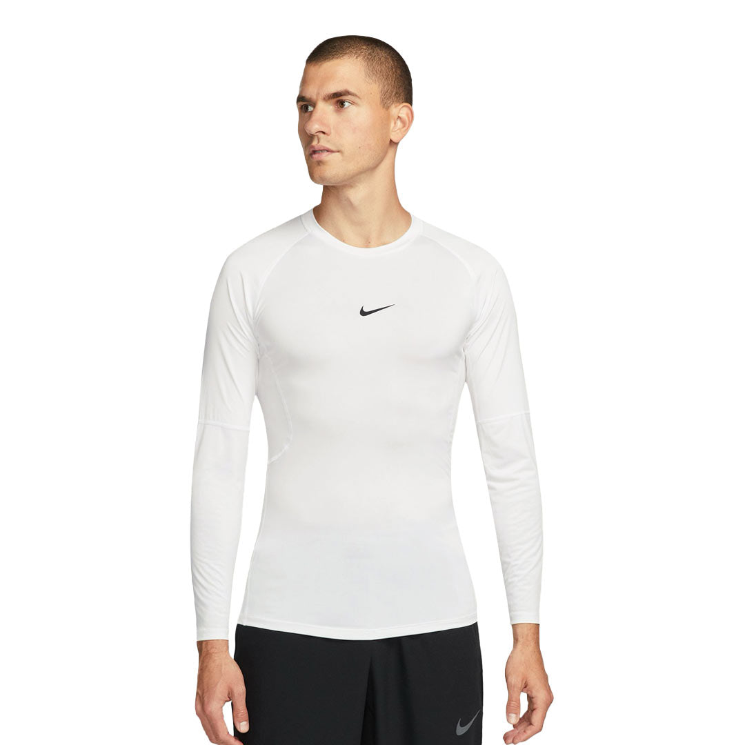 nike pro white top