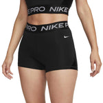 Nike Pro - Women's Mid Rise 3 Inch Shorts (FB5586 010)