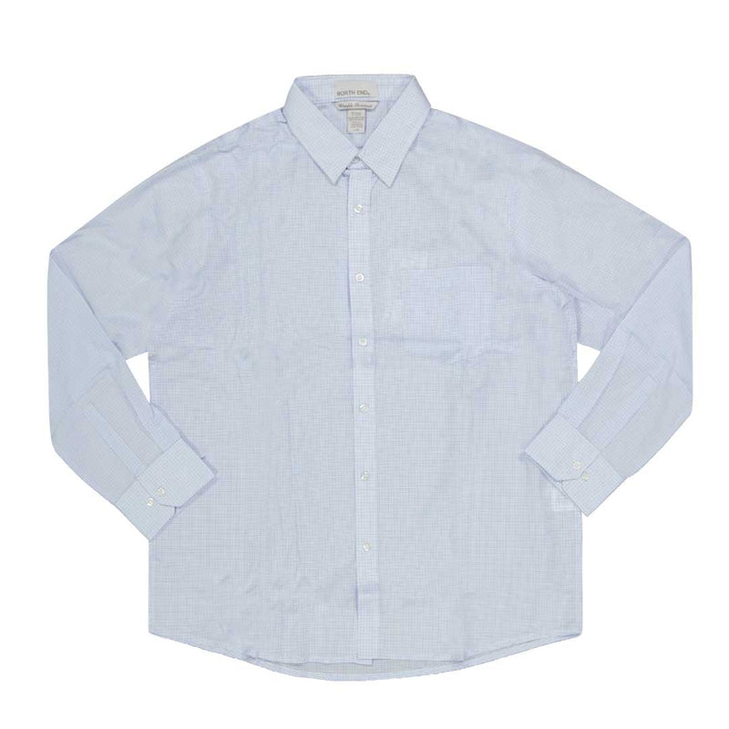 North End - Men's Paramount Wrinkle Resistant Checkered Shirt (87043 708)