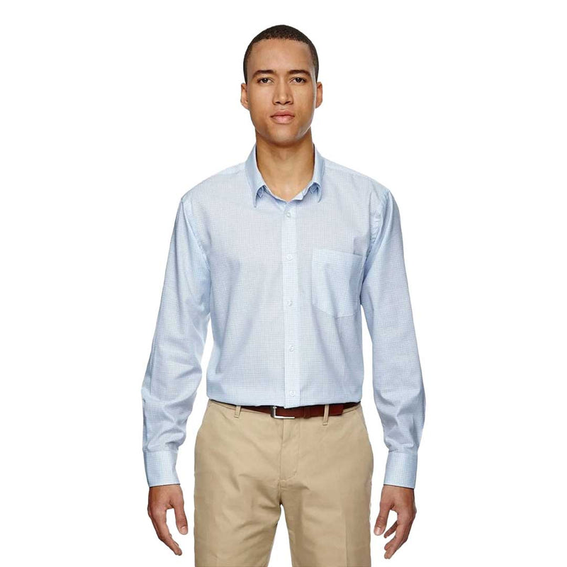 North End - Men's Paramount Wrinkle Resistant Checkered Shirt (87043 708)