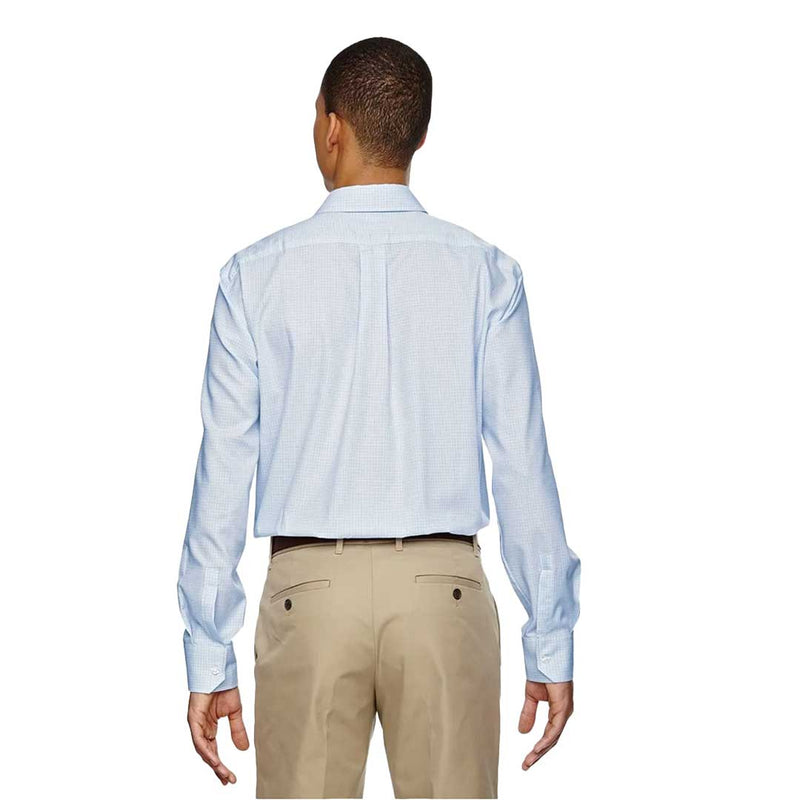 North End - Men's Paramount Wrinkle Resistant Checkered Shirt (87043 708)