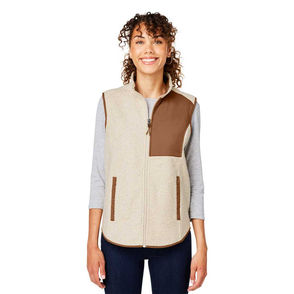 North End - Women's Aura Sweater Fleece Vest (NE714W TU)