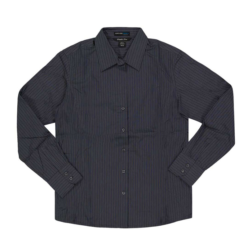 North End Sport - Women's Boardwalk Wrinkle Free Striped Shirt (78674 456)