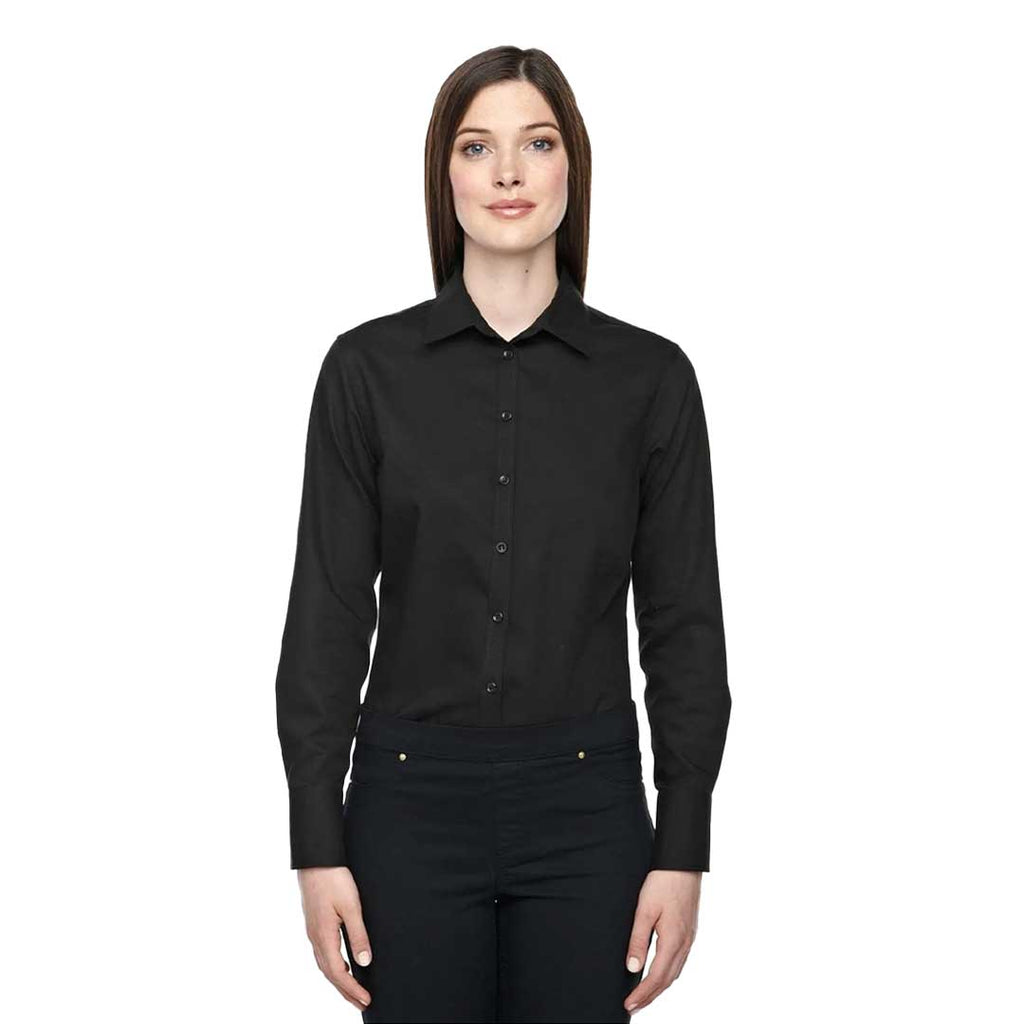 North End Sport - Women's Wrinkle Free Cotton Taped Shirt (78673 703)