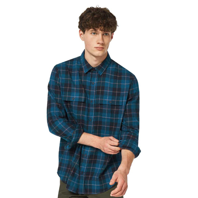 Oakley - T-shirt boutonné à manches longues pour homme (FOA403064 9CH)