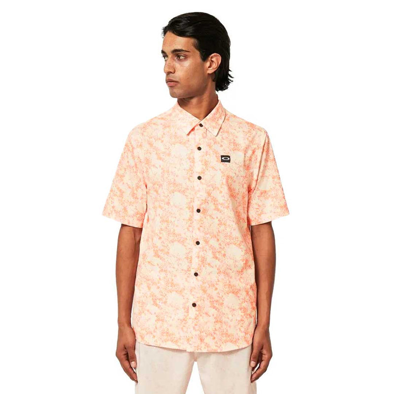 Oakley - Chemise tissée à manches courtes pour homme, motif camouflage sable (FOA404369 9SD)