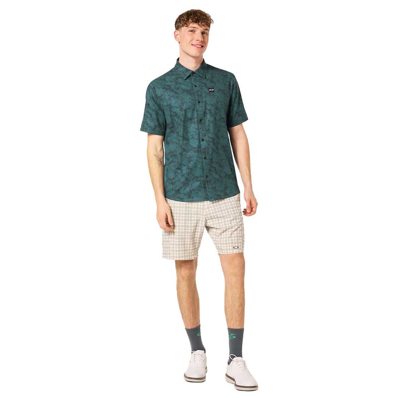 Oakley - Chemise tissée à manches courtes pour homme, motif camouflage sable (FOA404369 9VM)