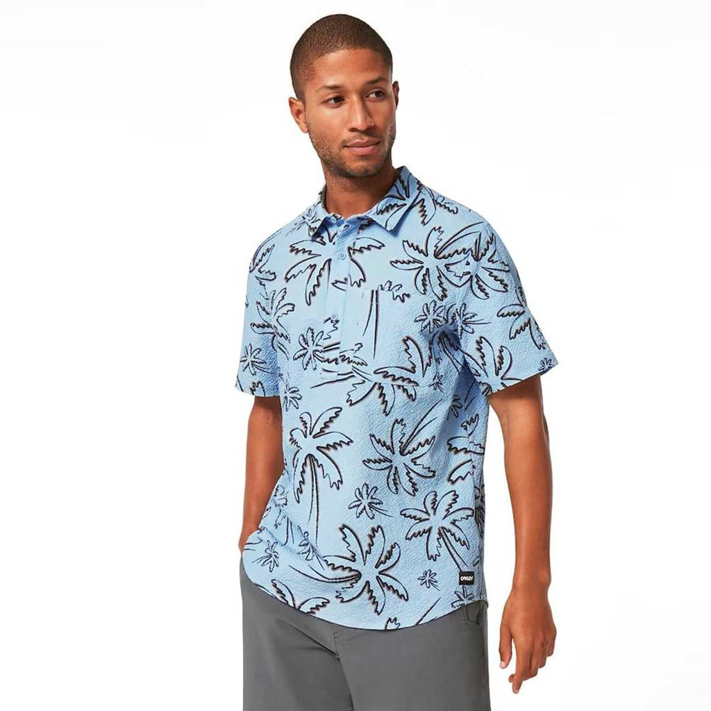 Oakley - Chemise boutonnée à manches courtes Deco Palms RC pour homme (FOA404293 9SA)