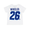 LNH - T-shirt à manches courtes Blake Wheeler Flat Captain des Jets de Winnipeg pour enfants (tout-petits) (HK5T1HC00H01 WNPBW-WHT) 
