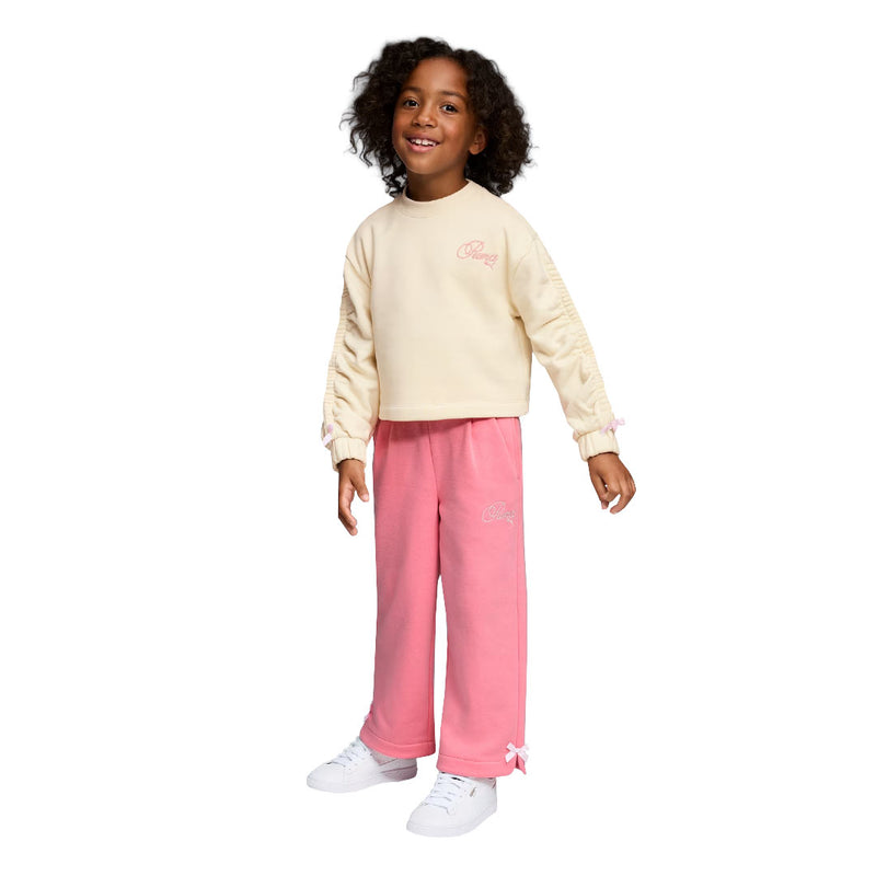 Puma - Girls' (Junior) Bow Society Pack Fleece Crewneck Sweater (PFA25V8P-18797 275)