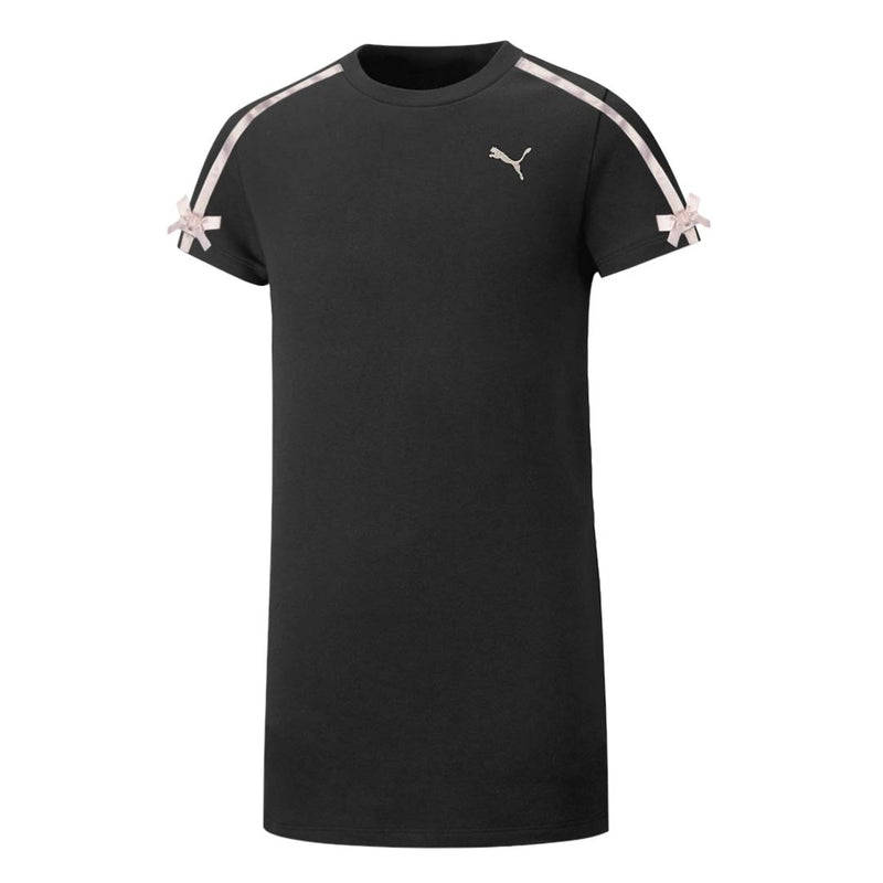 Puma - Girls' (Junior) Bow Society Pack Short Sleeve T-Shirt Dress (PFA25V8D-19792 001)
