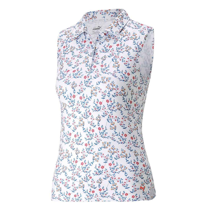 Puma - Girls' (Junior) MATTR Micro Floral Sleeveless Polo (539786 01)