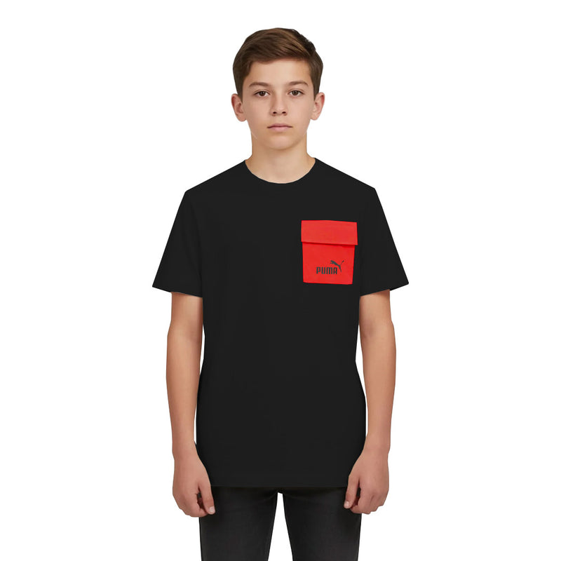 Puma - Kids' (Junior) Pocket Logo Short Sleeve T-Shirt (PSP25V9T-16385 001)