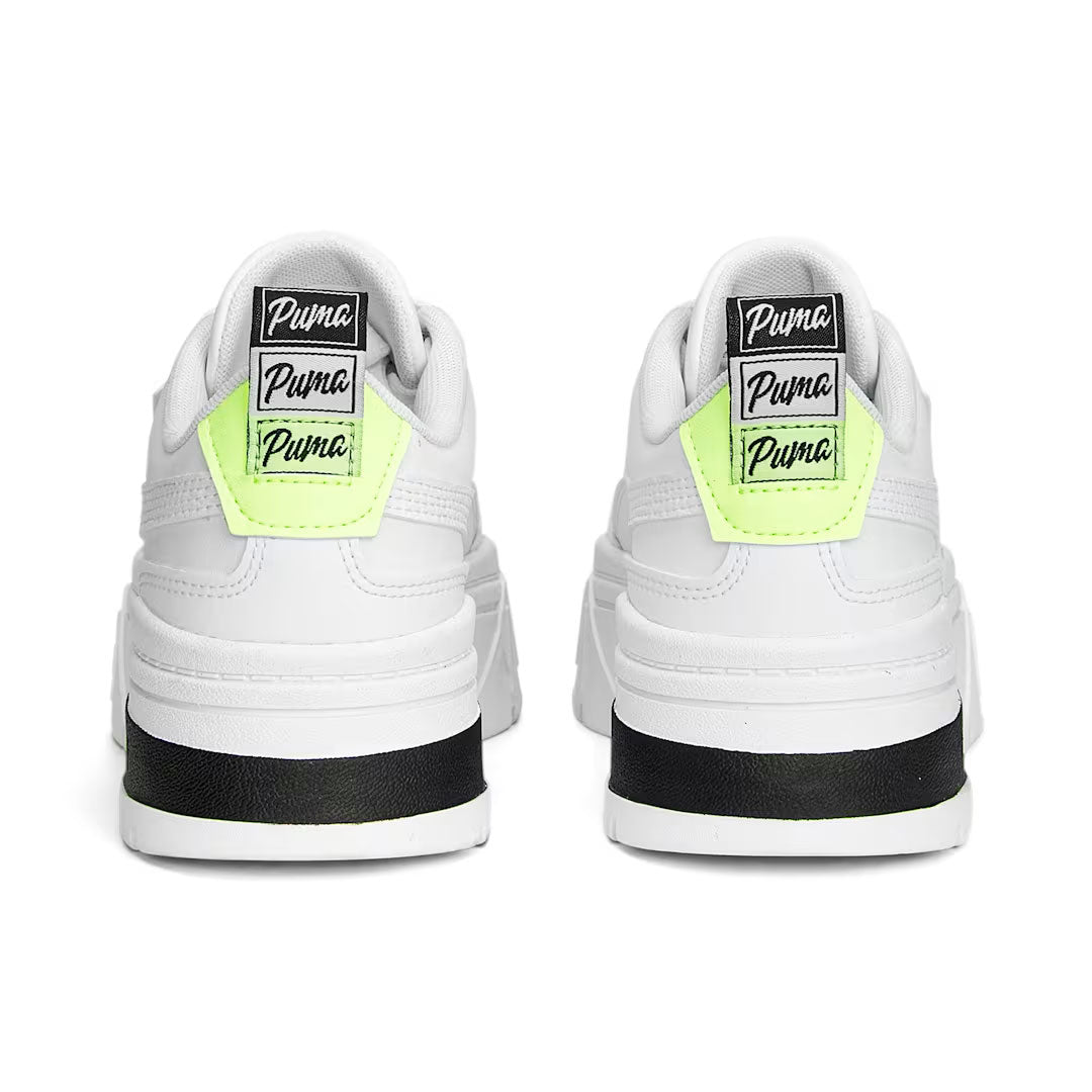 ◆PUMA◆ Maze Stack GEN Puma Womens White 39207001 392070-01 Mayze Stack Leather Women's Sneakers | PUMA