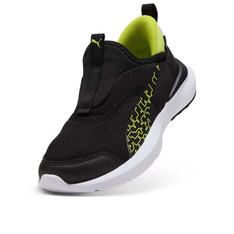 Puma - Kids' (Preschool & Junior) Kruz Profoam Sliptech Cyber Shoes (403218 01)