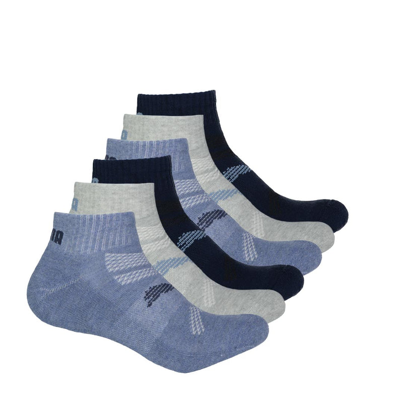 Puma - Men's 6 Pack 1/4 Crew Socks (P602351 043)