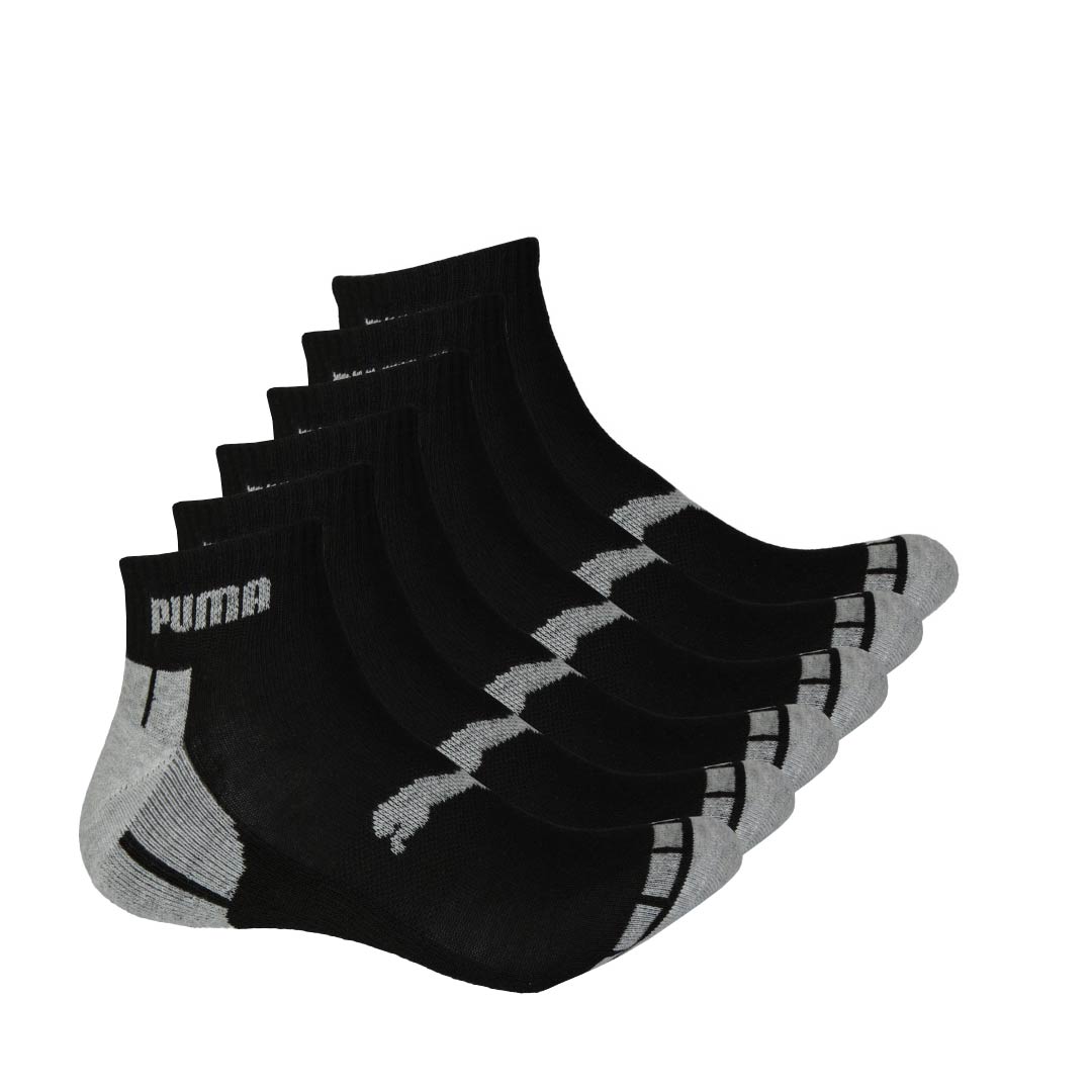 Puma Men s 6 Pack 1 4 Crew Socks P116381 008 SVP Sports