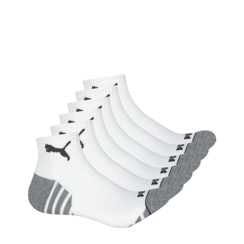 Puma - Men's 6 Pack 1/4 Crew Socks (P602201 107)